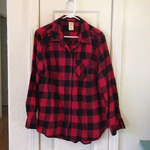 Super cute red flannel shirt